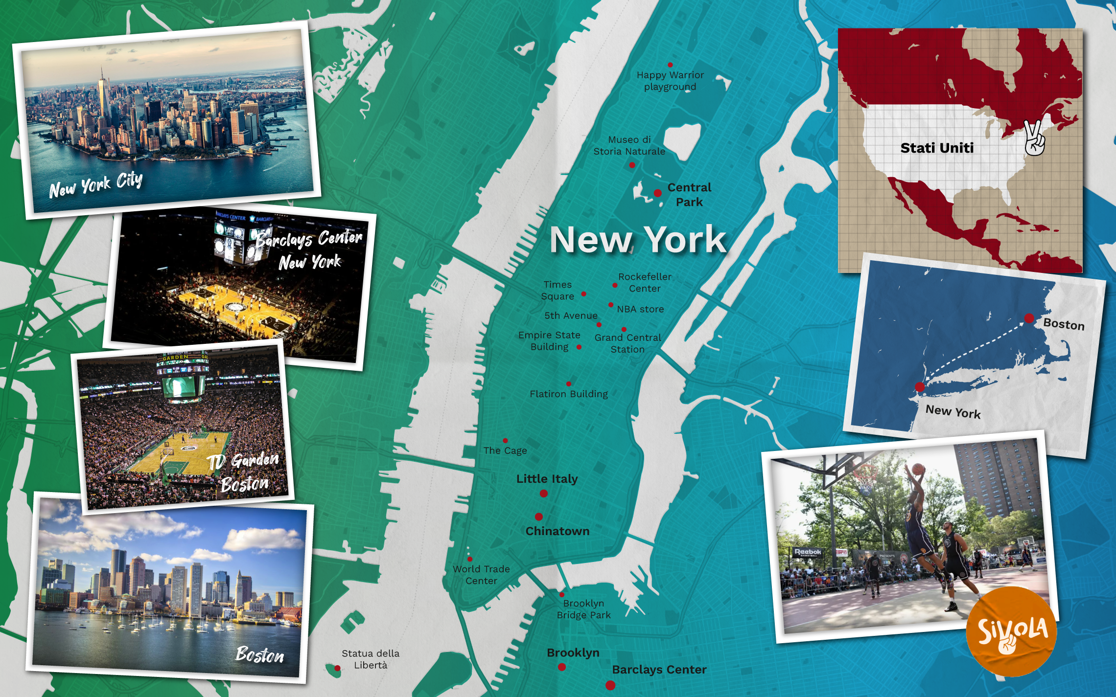 Viaggio di gruppo NBA New York e Boston