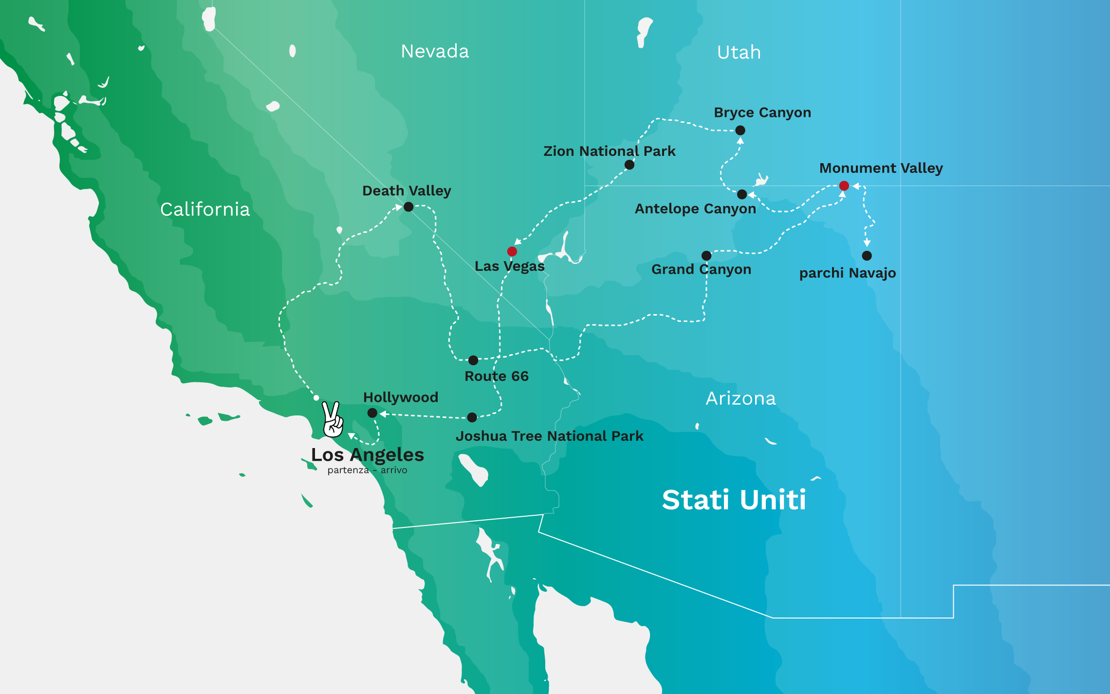 viaggio di gruppo stati uniti parchi nazionali