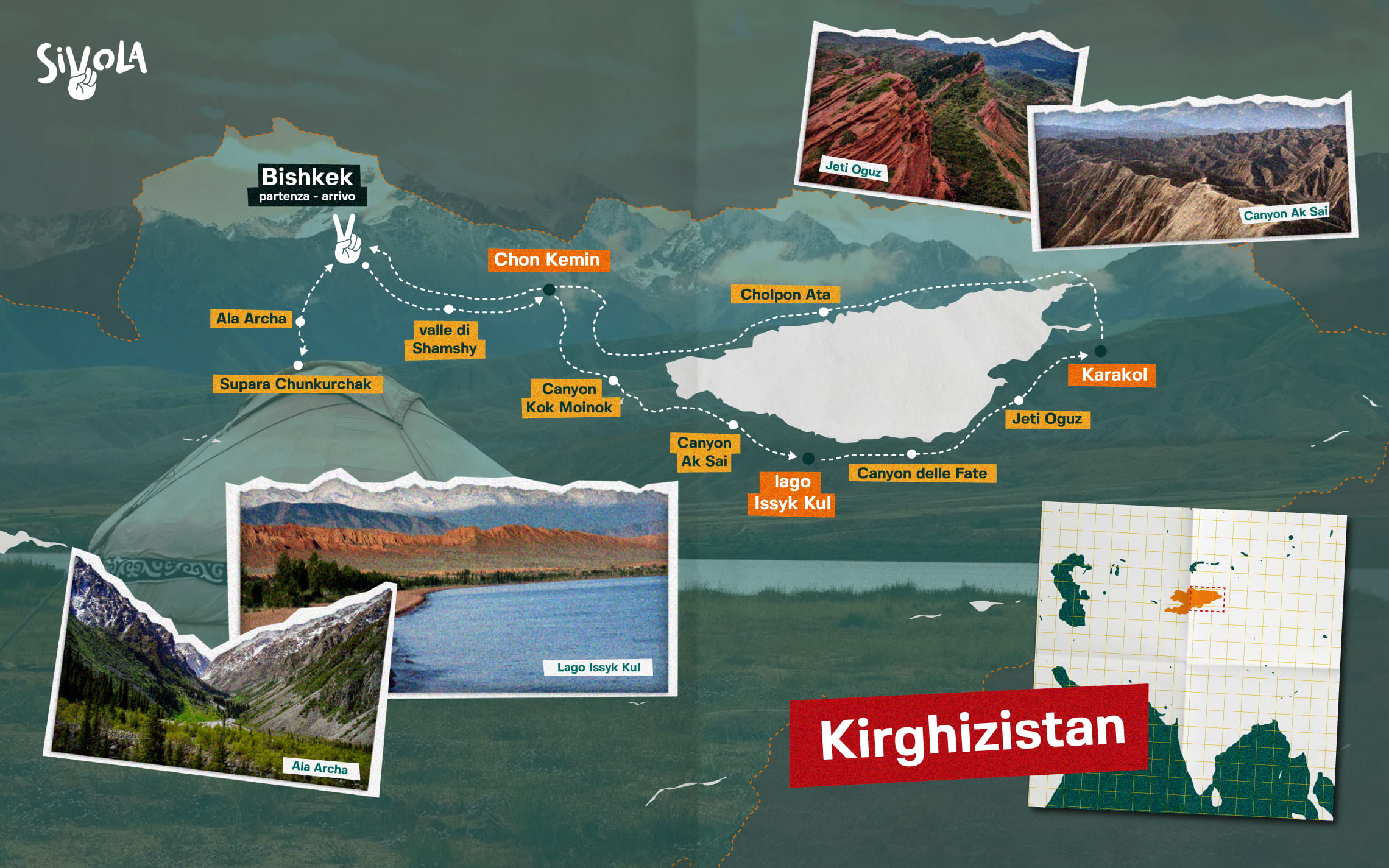 Viaggio di gruppo in Kirghizistan