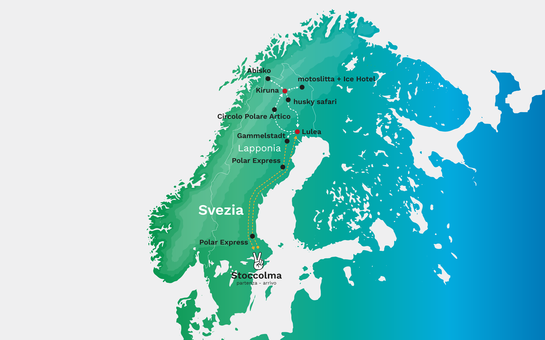 Viaggio di gruppo Lapponia